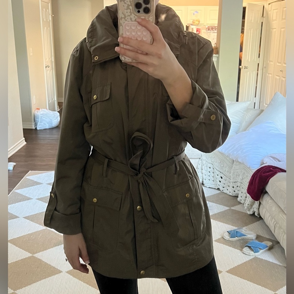 Hunter Green Raincoat